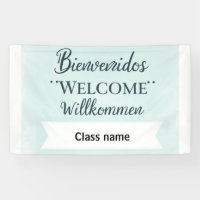 Printable Welcome Banner With Class Name