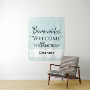 Printable Welcome Banner With Class Name Tapestry