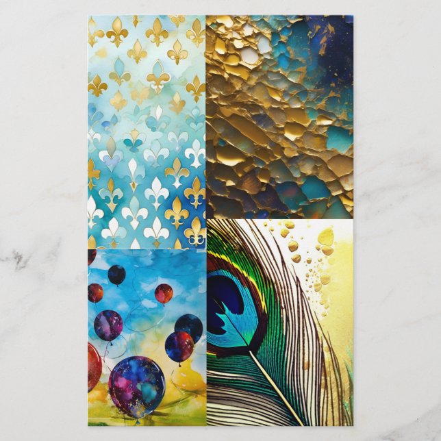 Printables Sampler - Exotic Aquas - Inkingly yours Flyer (Front)