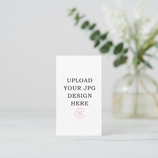 Printed 3.5x2 Business Card Vertical (Standing Front)