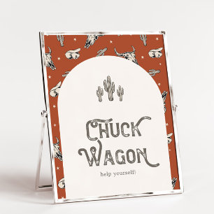 Printed 8x10 Wild West Chuck Wagon Sign