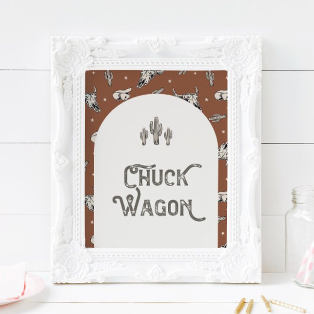 Printed 8x10 Wild West Chuck Wagon Sign (Creator Uploaded)