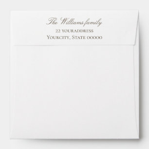 printed address faux glitter watercolor splash  envelope