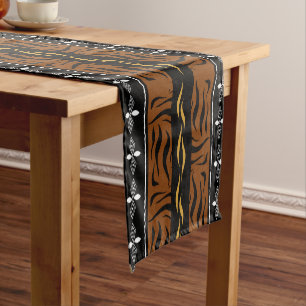 Printed African Bogolan Table Runner