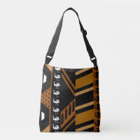 Printed African Mud Cloth Design Tote Bag