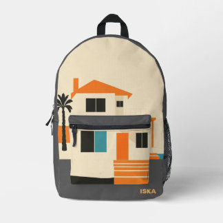 Printed Backpack