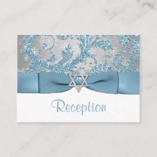 PRINTED Bow - Winter Wonderland Bat Mitzvah Insert
