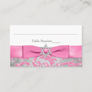 PRINTED Bow - Winter Wonderland Place Card