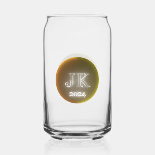 Printed Can Glass JK 2024 Orange Yellow Logo
