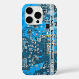 Printed Circuit Assembly PCB Blue Circuit Board iPhone 16 Pro Case