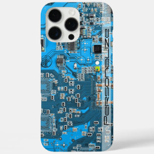 Printed Circuit Assembly PCB Blue Circuit Board iPhone 16 Pro Max Case