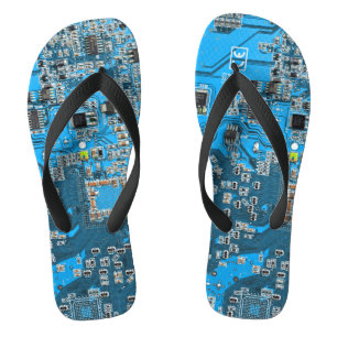 Printed Circuit Assembly PCB Blue Circuit Board Flip Flops