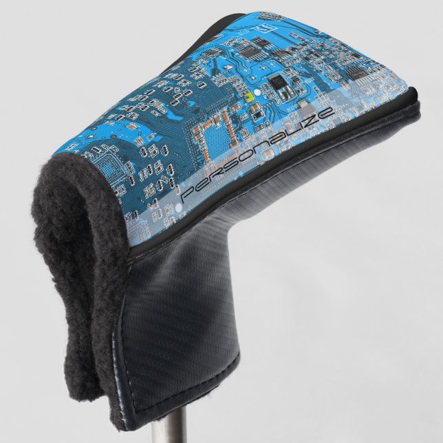 Printed Circuit Assembly PCB Blue Circuit Board Golf Head Cover (3/4 Front)