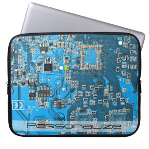 Printed Circuit Assembly PCB Blue Circuit Board Laptop Sleeve