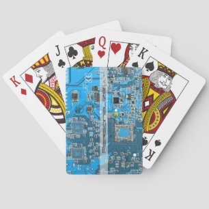 Printed Circuit Assembly PCB Blue Circuit Board Playing Cards