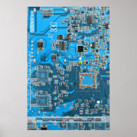 Printed Circuit Assembly PCB Blue Circuit Board