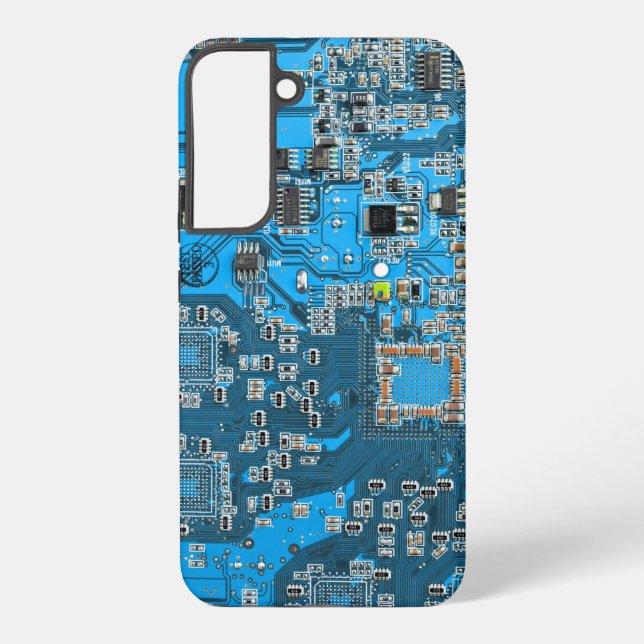 Printed Circuit Assembly PCB Blue Circuit Board Samsung Galaxy S22+ Case (Back)