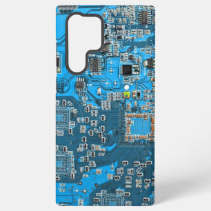 Printed Circuit Assembly PCB Blue Circuit Board Samsung Galaxy Case