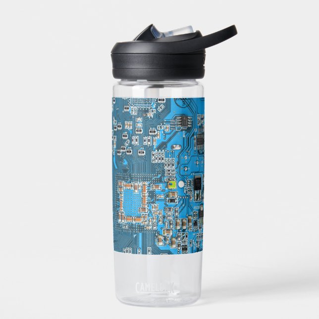 Printed Circuit Assembly PCB Blue Circuit Board Water Bottle (Left)