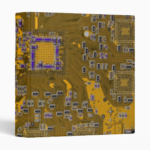 Printed Circuit Assembly PCB Circuit Board Orange Binder