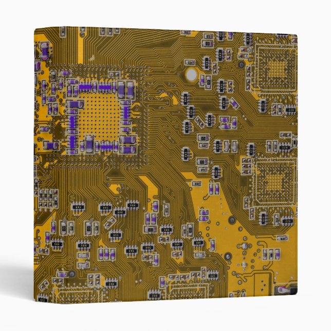 Printed Circuit Assembly PCB Circuit Board Orange Binder (Front/Spine)