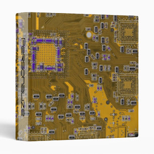 Printed Circuit Assembly PCB Circuit Board Orange Binder