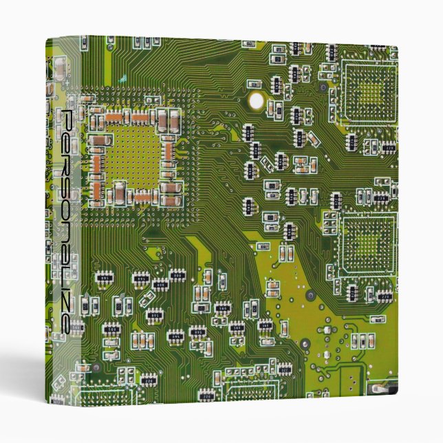 Printed Circuit Assembly PCB Green Circuit Board 2 Binder (Front/Spine)