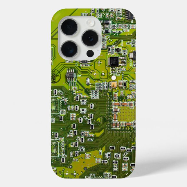 Printed Circuit Assembly PCB Green Circuit Board 2 Case-Mate iPhone Case (Back)