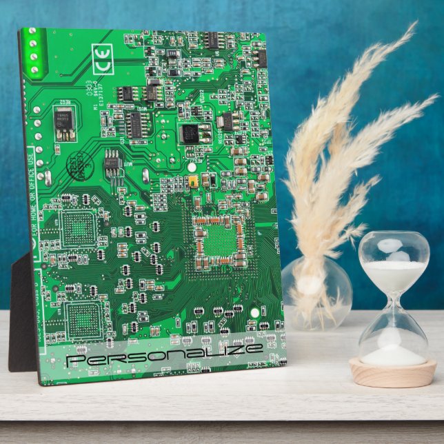 Printed Circuit Assembly PCB Green Circuit Board Plaque (Side)