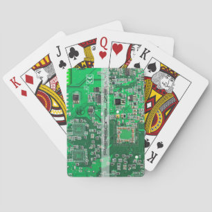 Printed Circuit Assembly PCB Green Circuit Board Playing Cards