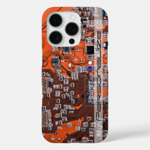 Printed Circuit Assembly PCB Orange Circuit Board iPhone 16 Pro Case