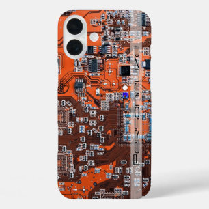 Printed Circuit Assembly PCB Orange Circuit Board iPhone 16 Plus Case