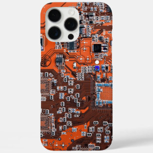 Printed Circuit Assembly PCB Orange Circuit Board iPhone 16 Pro Max Case