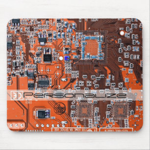 Printed Circuit Assembly PCB Orange Circuit Board Mouse Pad