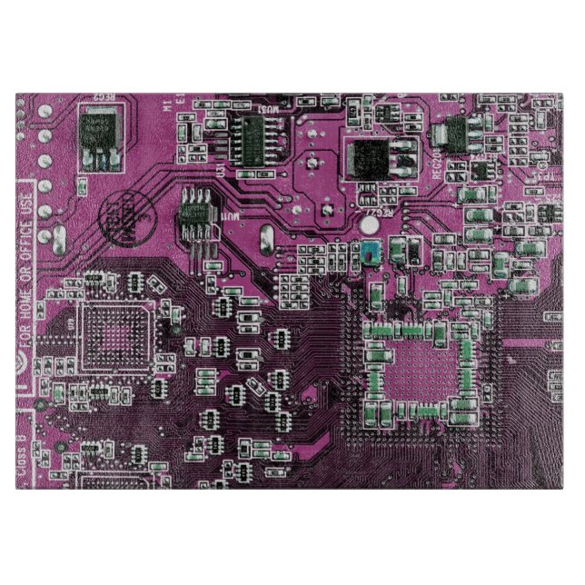 Printed Circuit Assembly PCB Purple Circuit Board (Front)