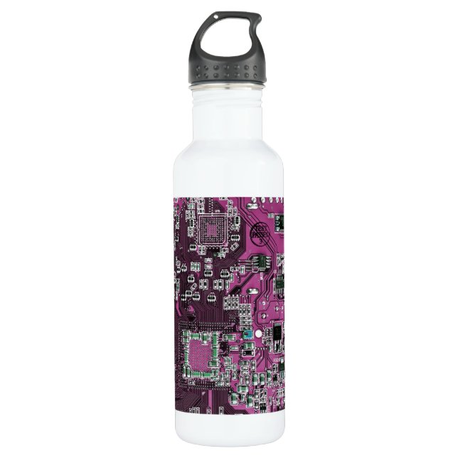 Printed Circuit Assembly PCB Purple Circuit Board 710 Ml Water Bottle (Front)