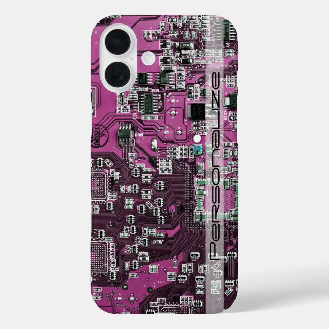 Printed Circuit Assembly PCB Purple Circuit Board Case-Mate iPhone Case (Back)