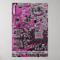 Printed Circuit Assembly PCB Purple Circuit Board