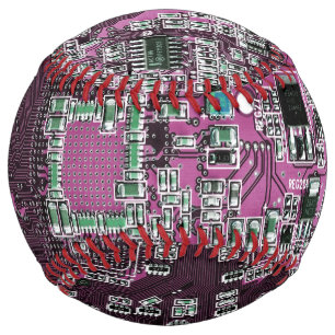 Printed Circuit Assembly PCB Purple Circuit Board Softball