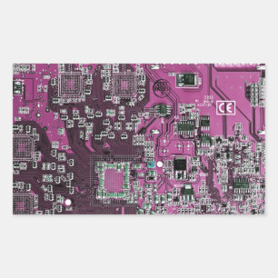 Printed Circuit Assembly PCB Purple Circuit Board Sticker