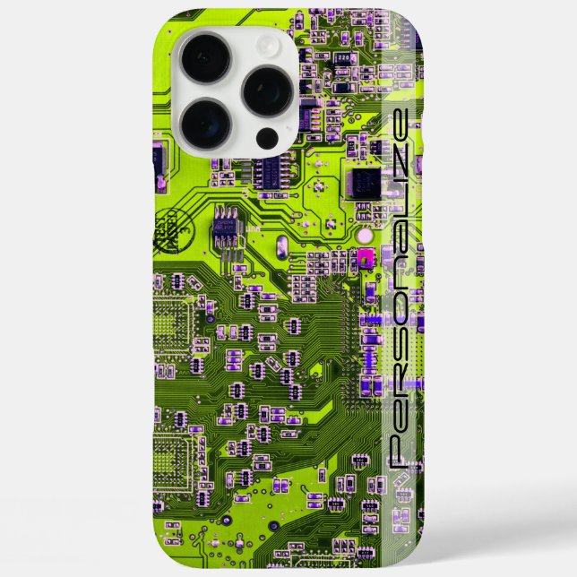 Printed Circuit Assembly PCB Yellow Circuit Board Case-Mate iPhone Case (Back)