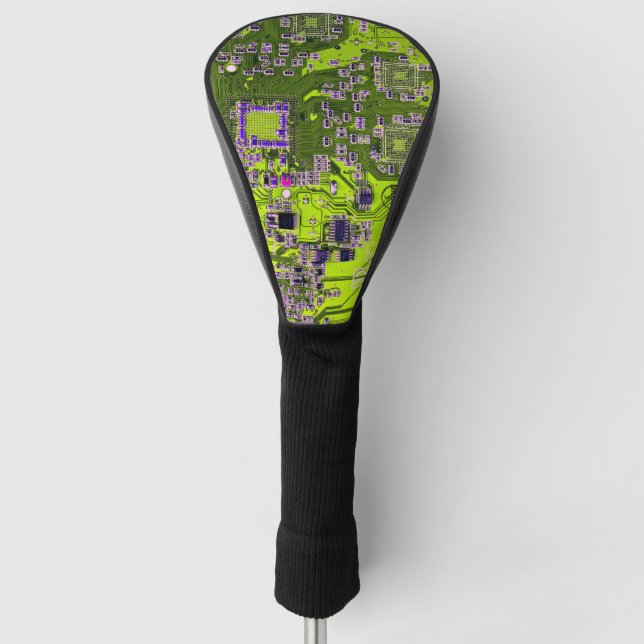 Printed Circuit Assembly PCB Yellow Circuit Board Golf Head Cover (Front)