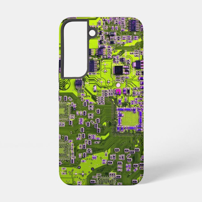 Printed Circuit Assembly PCB Yellow Circuit Board Samsung Galaxy S22 Case (Back)