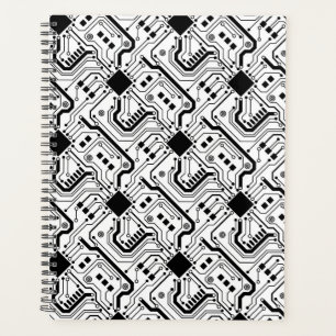 Printed Circuit Board - Black on White Planner
