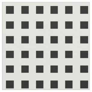 Printed Cotton Fabric, Black Tiles Fabric