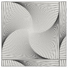 Printed Cotton Fabric, Tiled Spiral Pattern