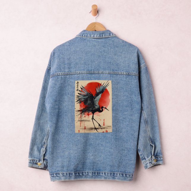 Printed Denim Jacket for womens (Hangar)