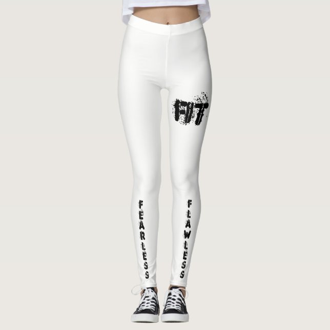 Printed Fitness Leggings (Front)