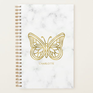 Printed Gold Butterfly Planner