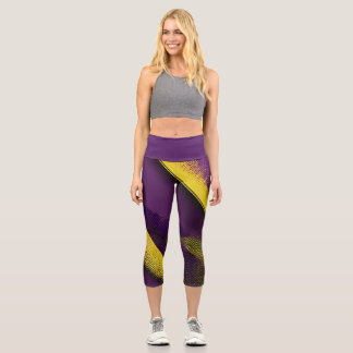 Printed High Waisted Capris